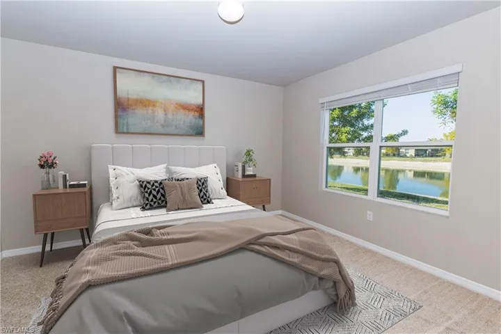 Primary Bedroom with virtual furniture
