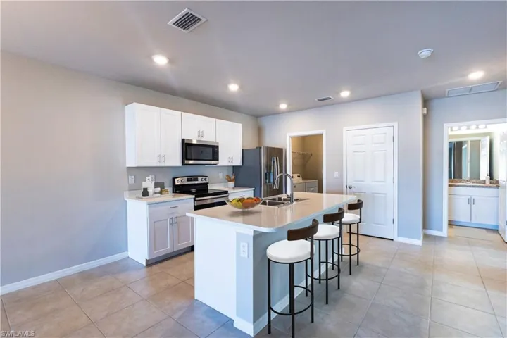 Kitchen with virtual furniture