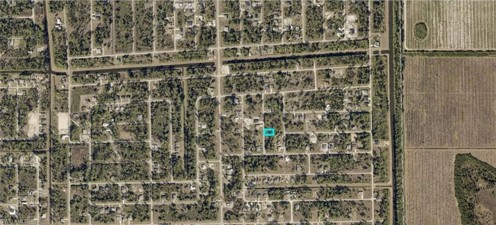 Aerial Map. Depicting the property within a larger area