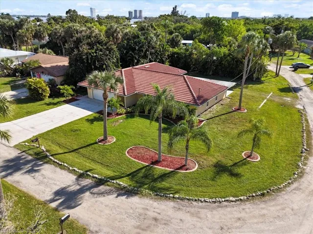 View from above of property
