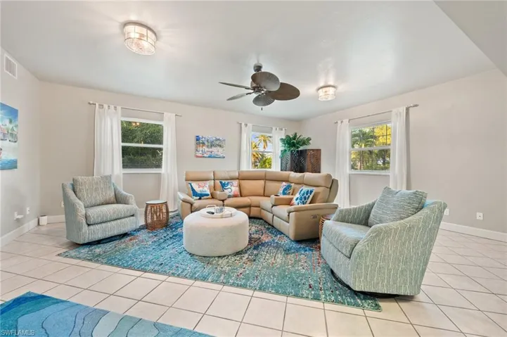 Lower level Family room with room for Theater, games or just relaxing