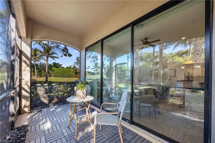 Private patio