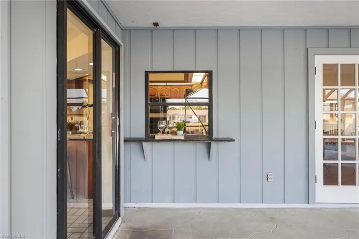 pass through window from kitchen