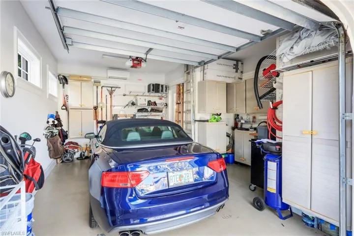 Single car garage with extra space
