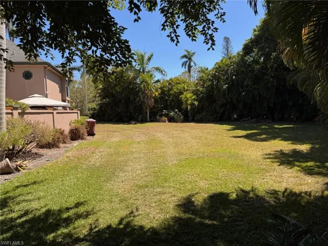 View of the large yard