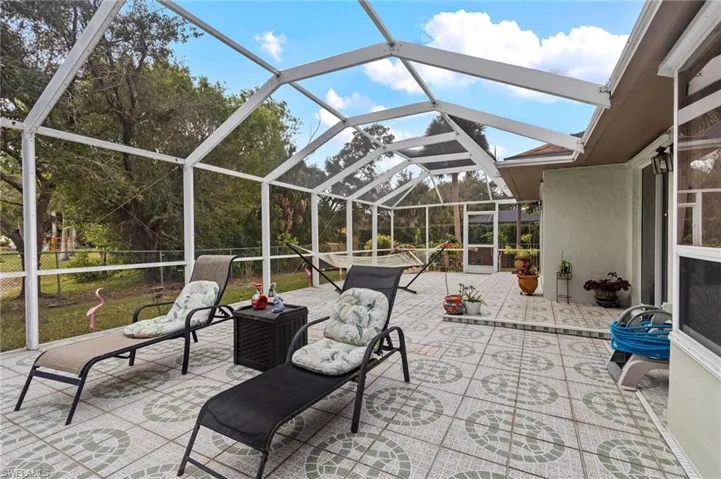 Oversized patio!
