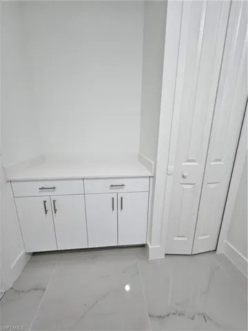 built in cabinets and linen closet