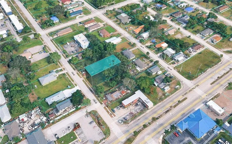 Aerial overview of property's location
