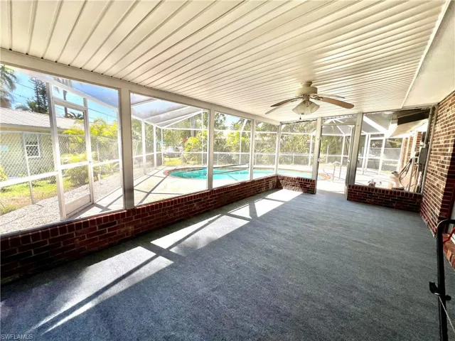 Screened lanai