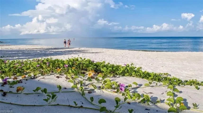 Naples white sand beaches welcome morning or afternoon walks taking in gulf views