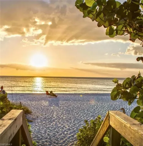 Take in iconic Naples sunsets at Vanderbilt Beach