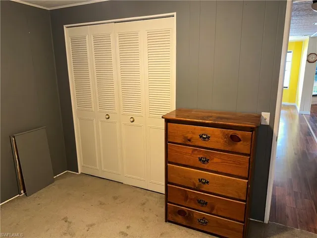 Bedroom with a closet