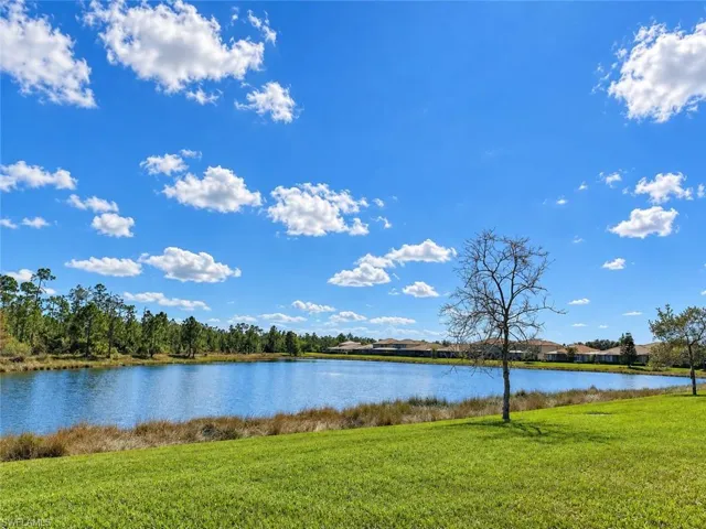 Expansive lake with a natural shoreline