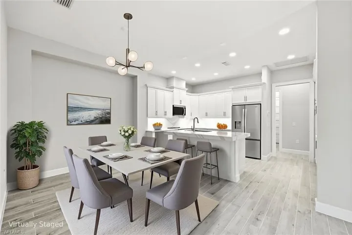 Virtually Staged Dining Area