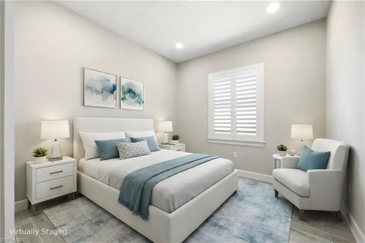 Virtually Staged Guest Bedroom