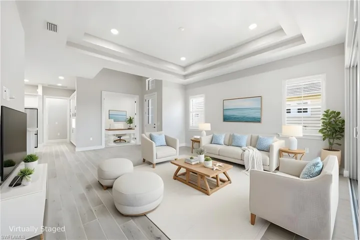 Virtually Staged Living Room