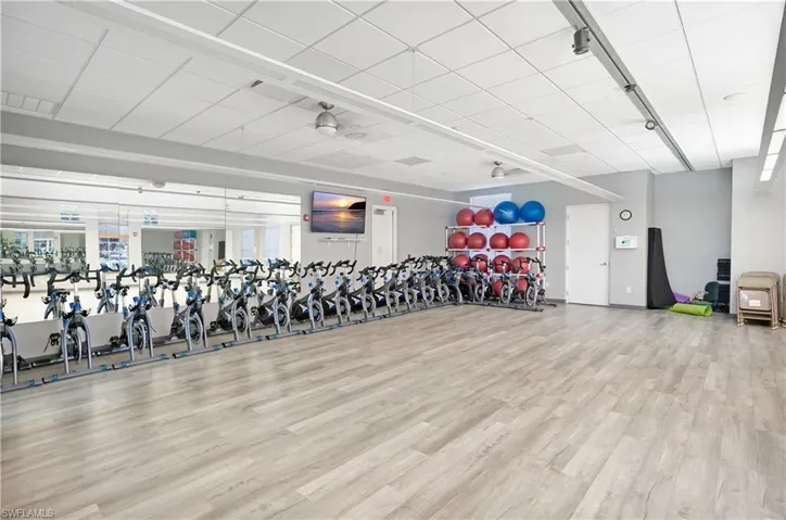Large gym at the Island Club