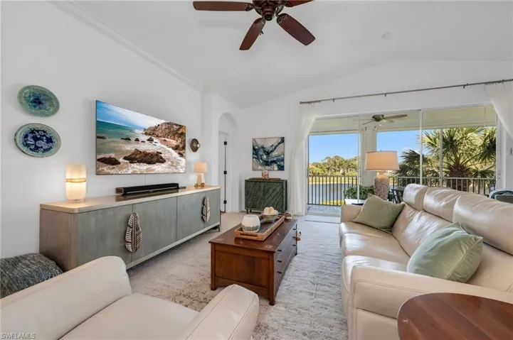 Bright main living area with stunning lake views and open layout.