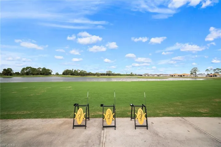 View of yard featuring a water view