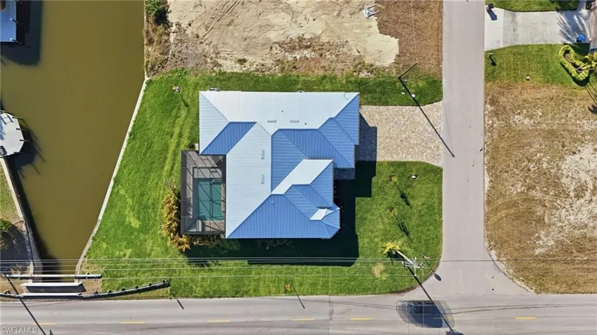 Aerial perspective of home