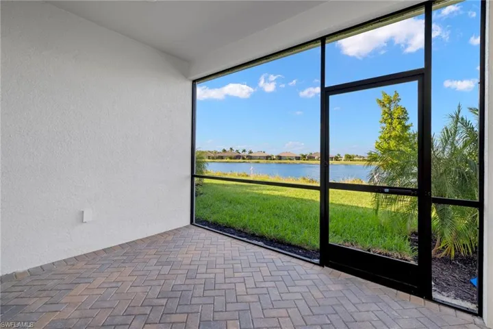 Screened Lanai with Water View