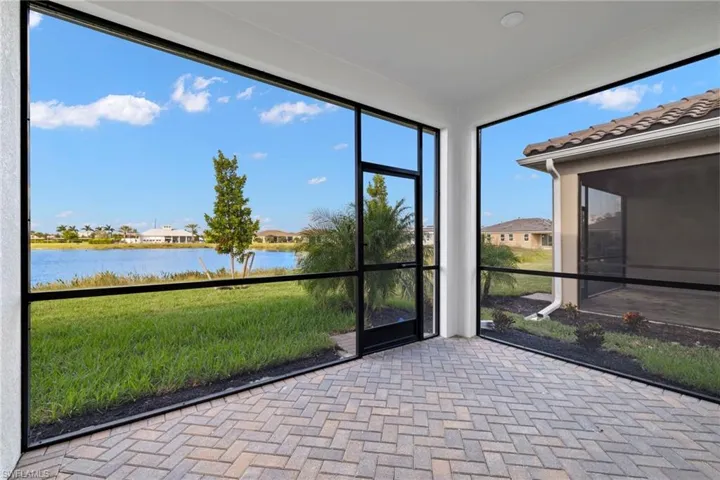Screened Lanai with Water View
