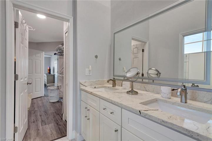 Master bath double sink