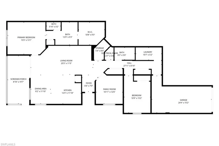 View of floor plan / room layout