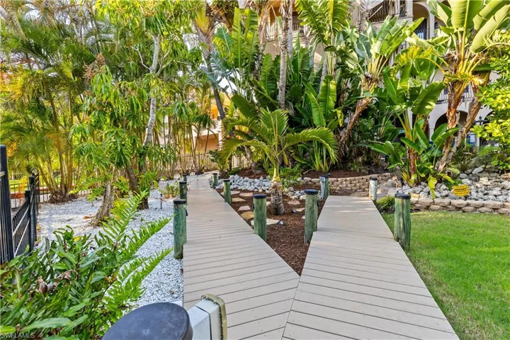 walkway from house to dock