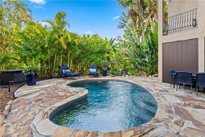 Swimming pool featuring a patio area