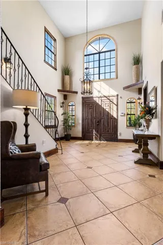 Foyer entrance with stairway