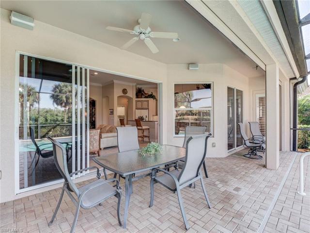 Covered lanai with roll-down electric shutters