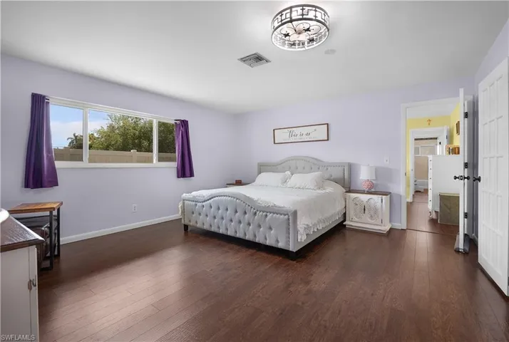Spacious primary bedroom retreat