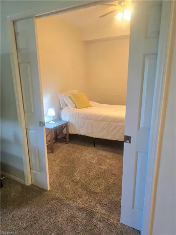Den with sliding doors for privacy