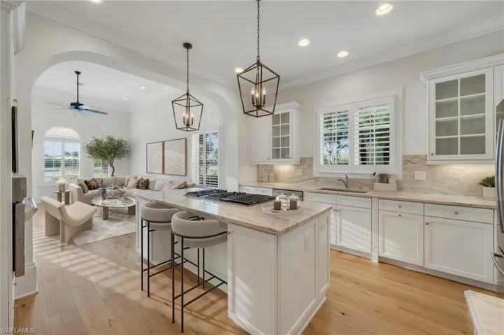 Virtually-remodeled kitchen.
