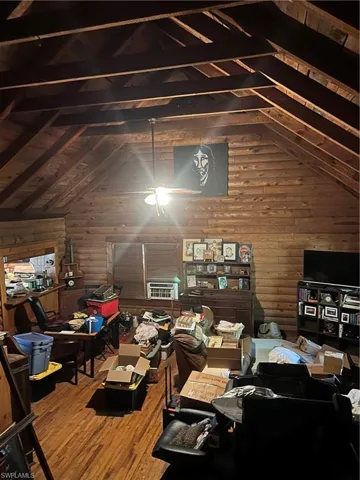 View of unfinished attic
