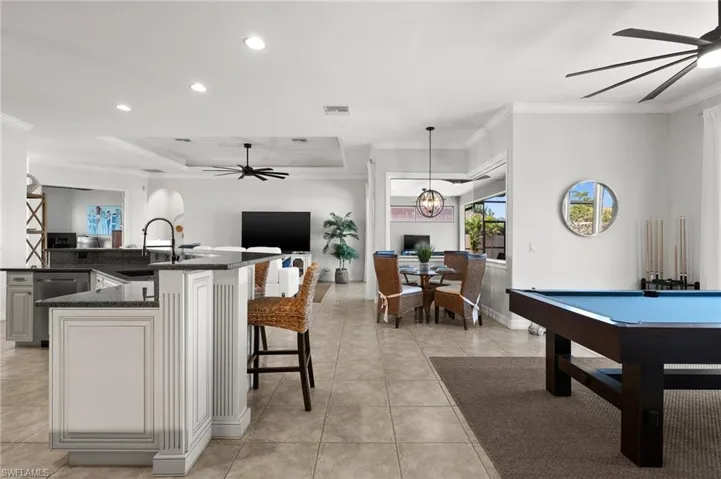 Kitchen and Game Room