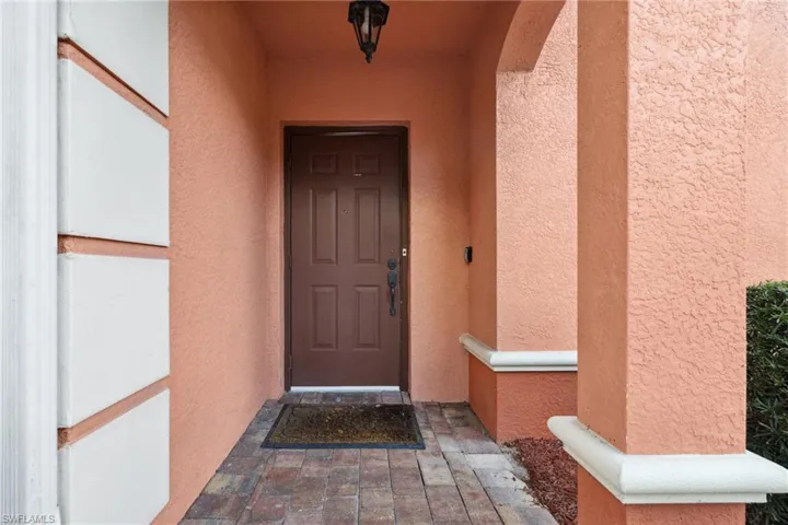 Private side entrance to home