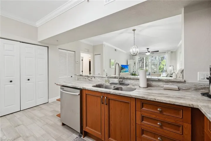 Kitchen, open to living area
