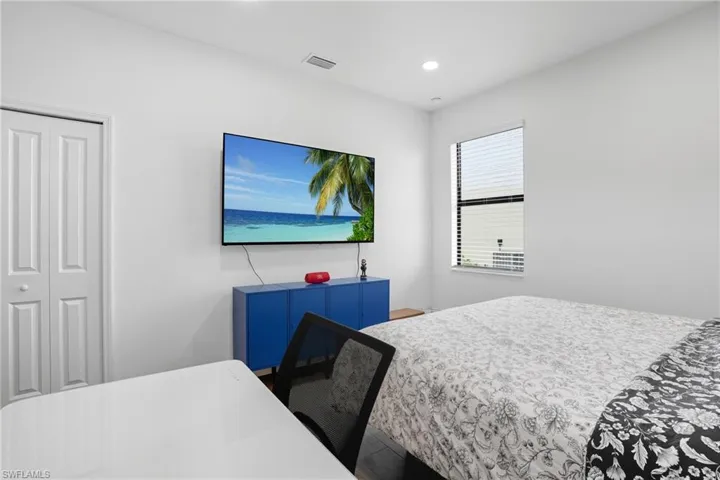 Bedroom featuring a closet and recessed lighting