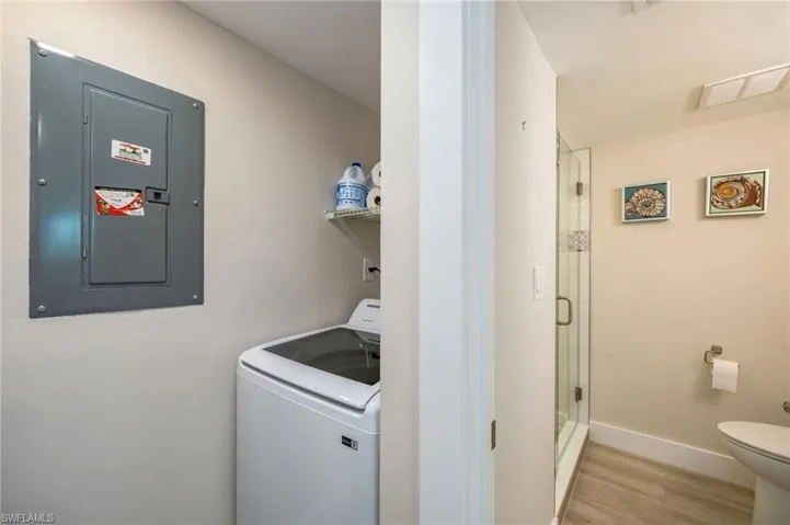 in condo laundry space