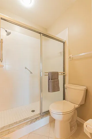 Updated toilet and linen closet