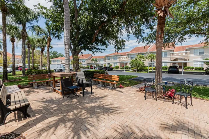 Grandview Gathering Area.  Grill, seating & a sun umbrella