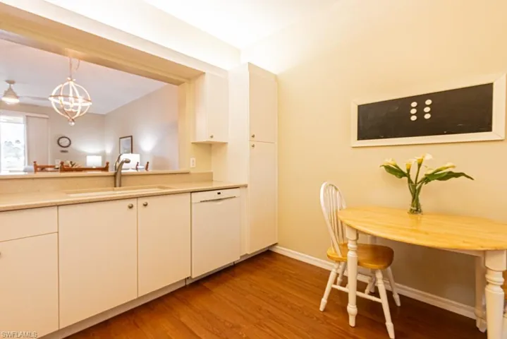 White and Bright.  Pass through to the dining room