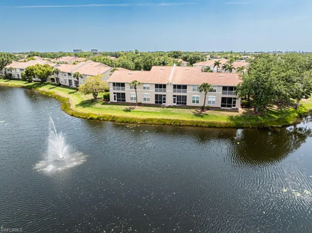 Property view of water with a residential view