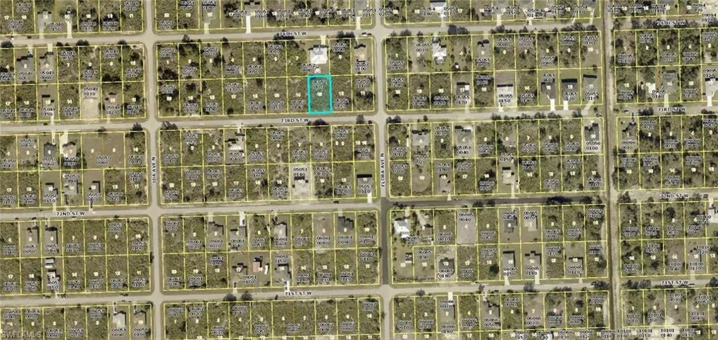 Map / location with property parcel outlined