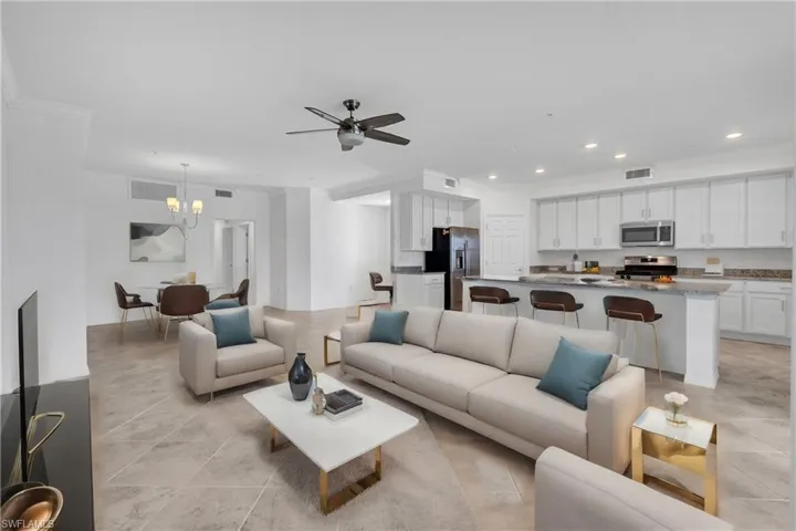 Virtually Staged Living room