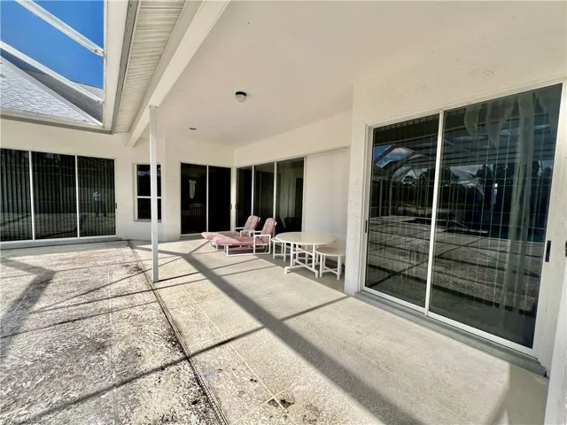 View of covered lanai.