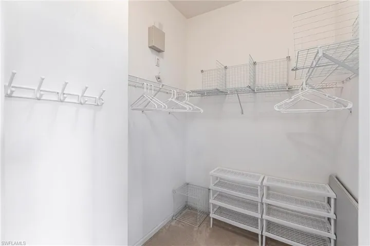 Master walk in closet