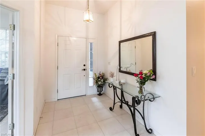 View of tiled foyer entrance